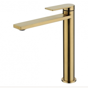 Ruki Brushed Gold Lead Free High Basin Mixer